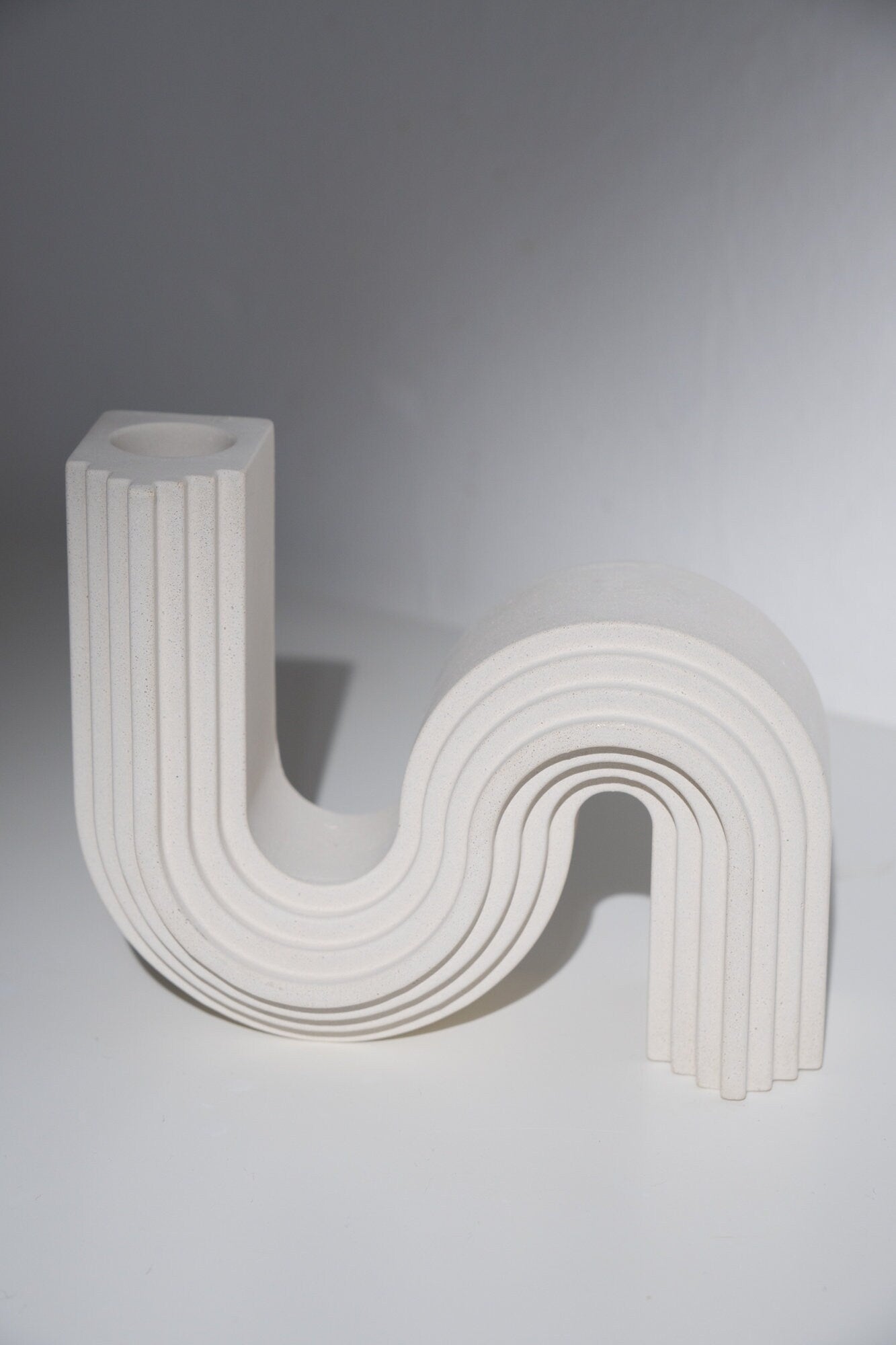 Concrete Taper Candle Holder|Nordic Candlestick Holder|Wavy Candle Stick Holders|Modern Concrete Decor|Minimalist Home Decor|New Home Gift