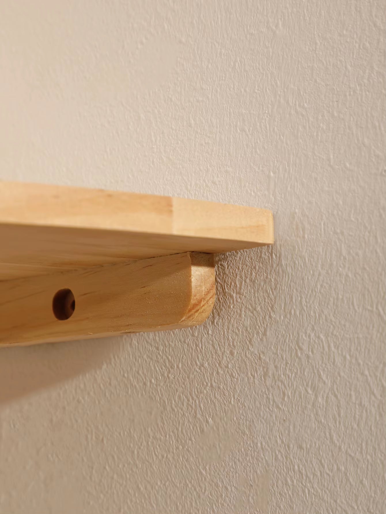 Wall Corner Shelves Wood Floating Wall Shelf round End Wall Mounted Floating Corner Shelf for Bedroom Living Room and Kitchen