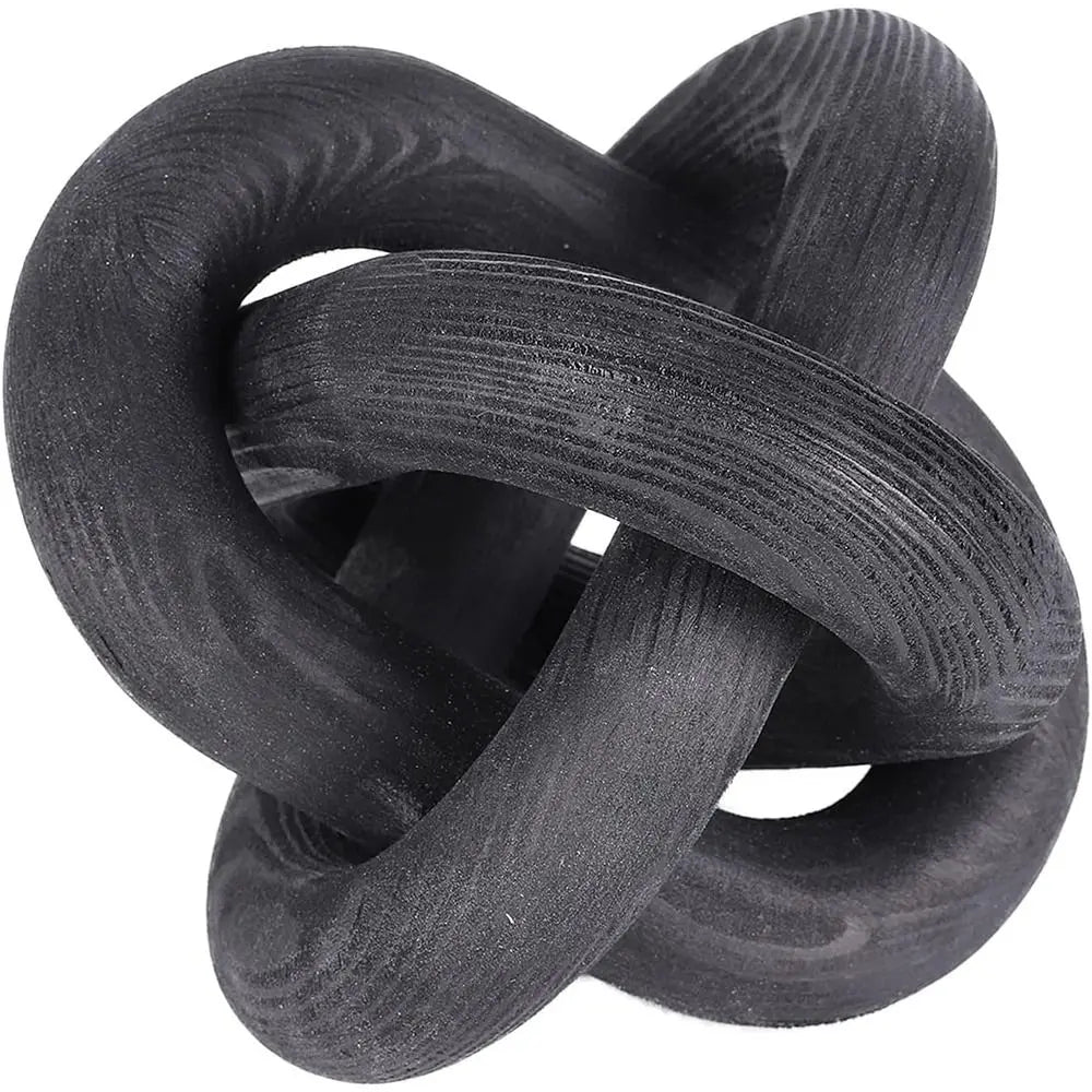 Boho Rustic Accents Coffee Table Wood Knot Decor Wood Chain Link Decor 3-Link Pine Shelf Decor
