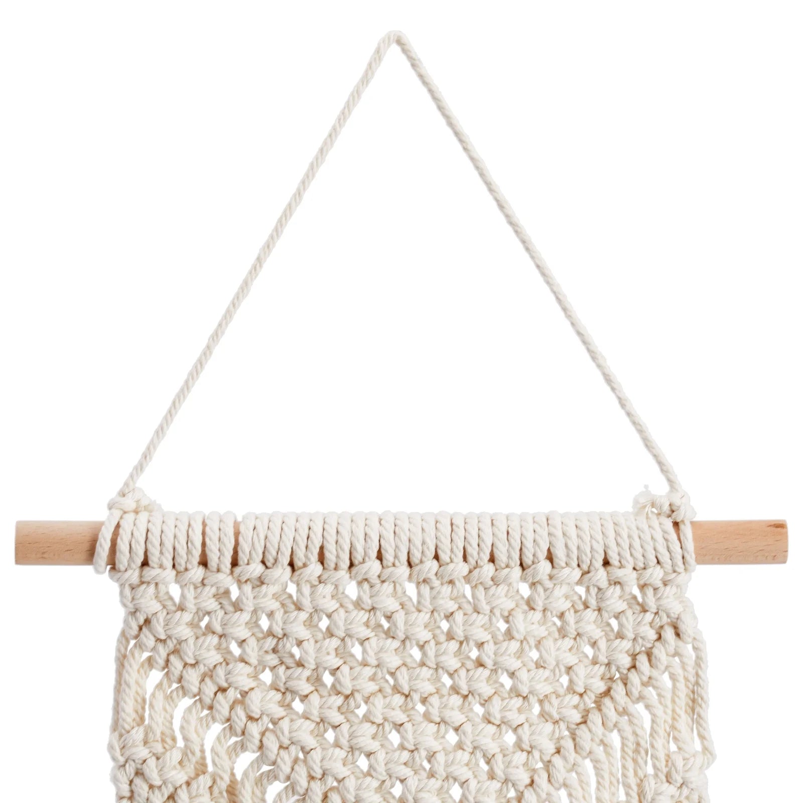 2 Pack Bohemian Style Macrame Wall Hanging, Dreamcatcher Home Decor (White, 10 X 15 In)
